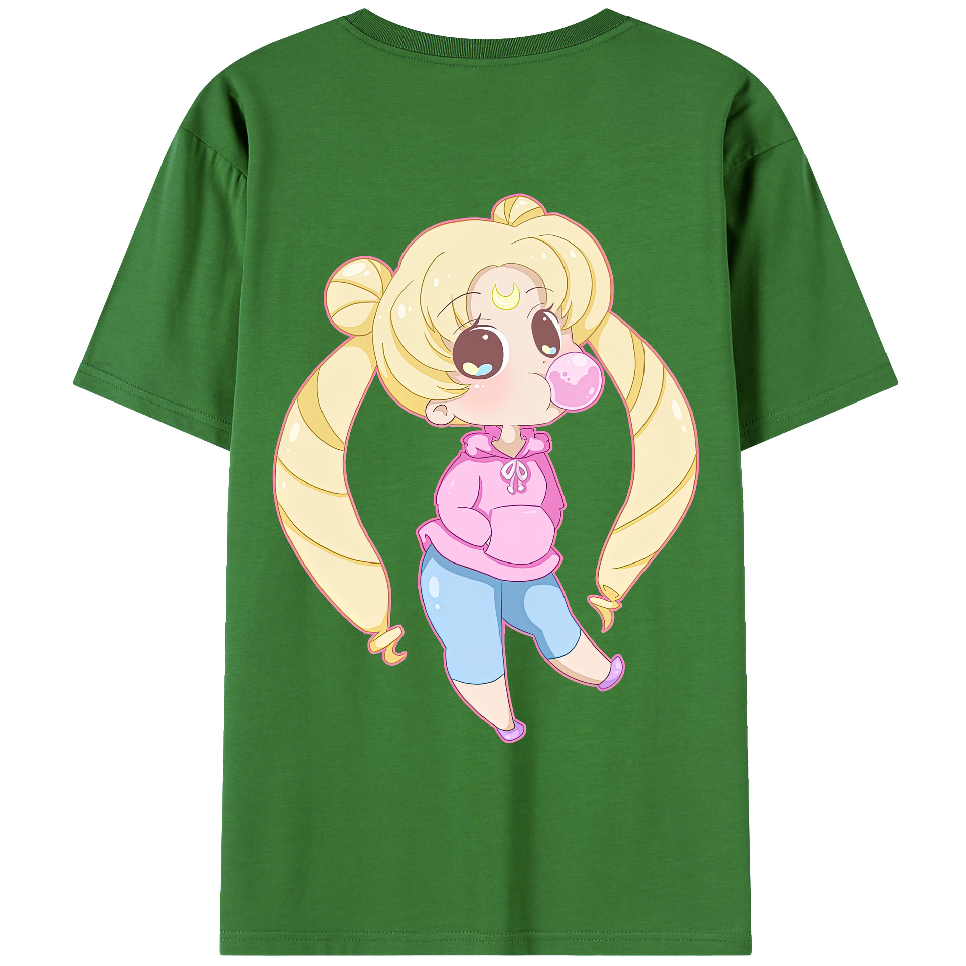 （画像用） 美少女戦士セーラームーン 愛野 美奈子 あいの みなこ Sailor Moon Aino Minako レディース半袖Tシャツ(バックプリント)